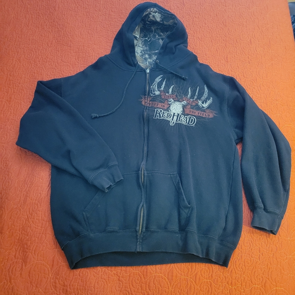 RedHead Black Lightweight Shirt Jacket with Graphic Design